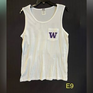 White Tank Top with Huskies Logo